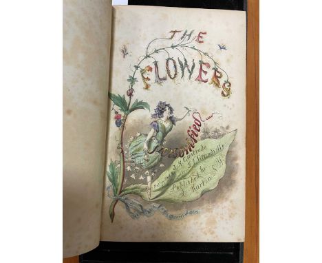 GRANDVILLE (F) The Flowers Personified. New York: R. Martin, 1847, large 8vo, translated by N. Cleaveland, 1st American editi