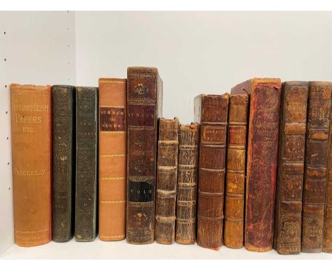 Literature, various, 18th century and later. FIELDING (H) Tom Jones, Edinburgh 1791, 8vo, 3 vols., rebacked, frontispieces an