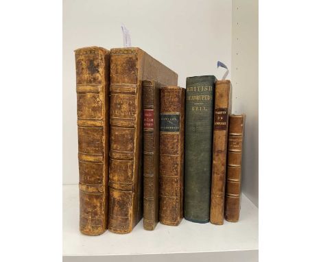 Natural History. MARTYN (T) Thirty Eight Plates with Explanations, 1788, 8vo, hand coloured plates, recent binding; BELL (T) 