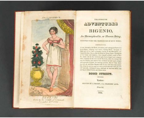 Rare chapbook. The Surprising Adventures of Bigenio, an Hermaphrodite, or Human Being endowed with the Propensities of Both S