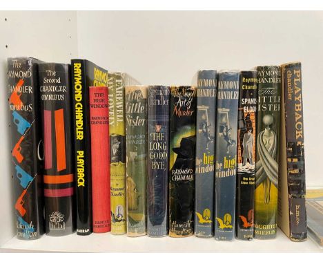 CHANDLER (Raymond) Works, 1st American editions in dust jackets of: Spanish Blood, Red Wind (2 copies), The Little Sister, Th