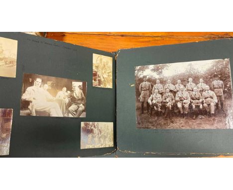 Three early 20th century photograph albums, with military and other family images, including German East Africa, army service