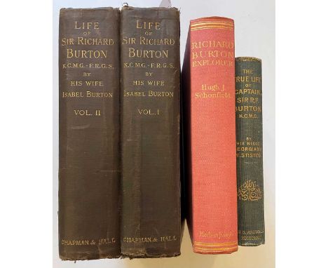 BURTON (Lady Isabel) The Life of Captain Sir Richard F. Burton, 2 vol., 1st edition,1893, 8vo, plates, scattered very slight 