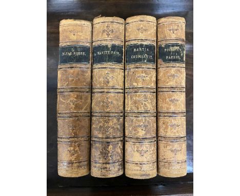 DICKENS (C) Martin Chuzzlewit (1844), Bleak House (1853), The Pickwick Papers (1857), 1st editions in book form, typical stai