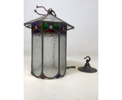 A stained glass porch light W:23cm x H:32cm