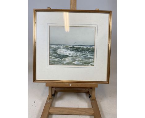 Mansell Gower (British 20th century) a seascape watercolour signed lower left.  Watercolour size W:26cm x H:22cm