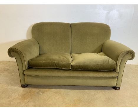 A early to mid 20th century two seater Draylon sofa. W:160cm x D:90cm x H:85cm