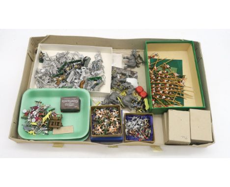 Mixed 20th century modelling kits, comprising Hinchcliffe cast metal figures (painted and unpainted - look to be Roman era), 