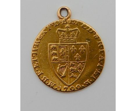 1 GUINEA - GEORGE III 1799, Obverse&nbsp;laureate portrait of King George III right,&nbsp;GEORGIVS III DEI GRATIA·&nbsp; Reve