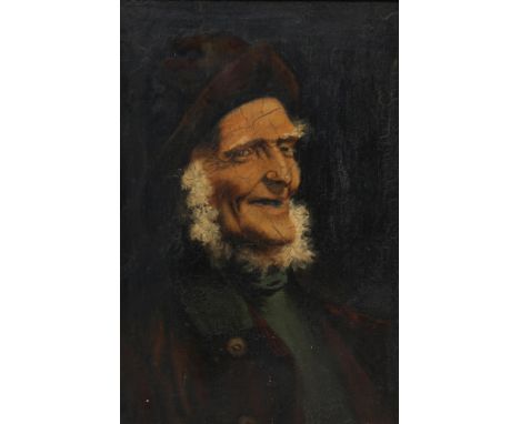 BRITISH SCHOOL&nbsp;Fisherman portrait head and shoulders, oil on canvas, 24 x 16cm Condition Report:Available upon request