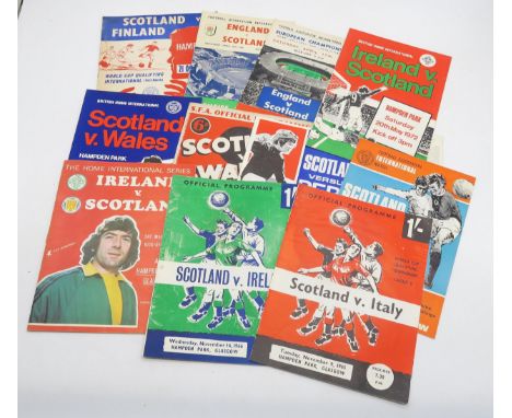 SPORTING MEMORABILIA Mixed 1960s/70s-era football programmes, to include a good selection of Rangers and various Scottish int