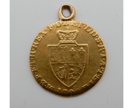 1/2 GUINEA - GEORGE III 17**&nbsp; obverse fifth laureate portrait of King George III right, legend around&nbsp;GEORGIVS III 