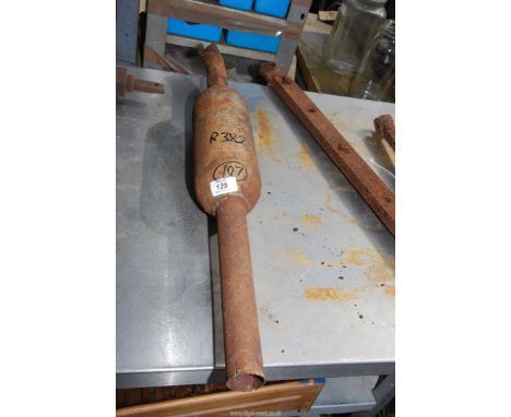 A Tractor exhaust pipe. 