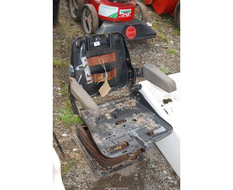 A tractor seat.