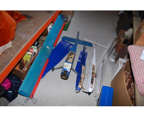 Two model planes.