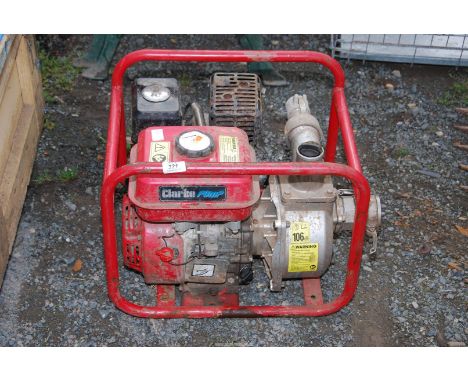 A 'Clark' petrol driven water pump - engine turns.