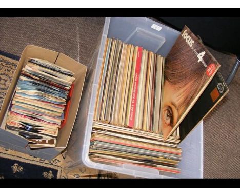A selection of vintage LP's and 45rpm recordsCONDITION REPORTas per images