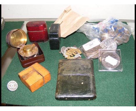 Collectable coinage, travelling inkwell