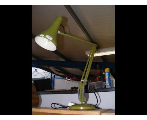 A Herbert Terry &amp; Sons Ltd. angle poise lamp in green 