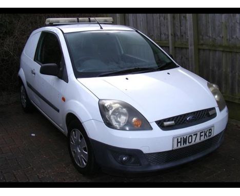 TO BE SOLD ON BEHALF OF THE ISLE OF WIGHT COUNCIL - Ford Fiesta TDCI - Car Derived Van - Reg. No. HW07 FKB - First Registered