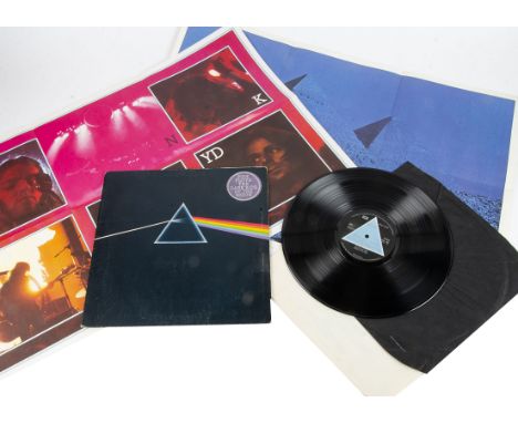 Pink Floyd LP, Dark Side of the Moon LP - UK 1973 First Press with Solid Blue Triangle Labels - Harvest SHVL 804 - Black Gate
