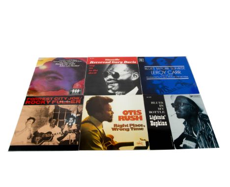 Blues LPs, twenty-five albums of mainly Blues with artists including Blind Boy Fuller, John Lee Hooker, Otis Rush, Robert Joh