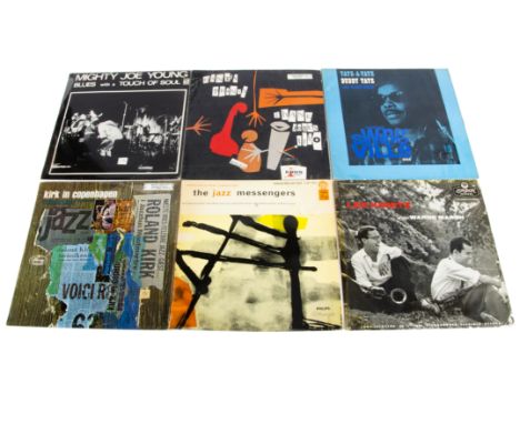 Jazz LPs, approximately forty albums of mainly Jazz with artists including The Jazz Messengers, Mighty Joe Young, Lee Konitz,