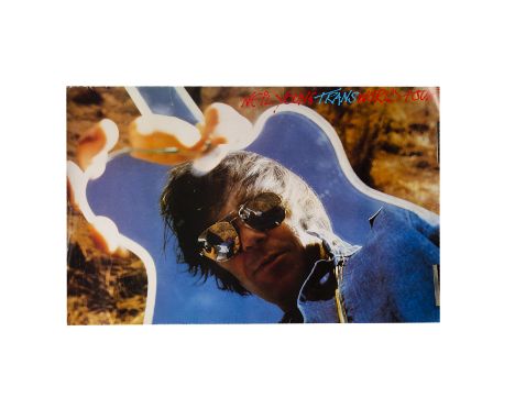 Neil Young Poster, Trans - World Tour Poster from 1982 - measures 23½" by 16½" - rolled with light creases