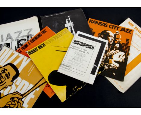 Jazz Programmes, six programmes from the 1960s comprising Dizzy Gillespie, Buddy Rich, Jazz Weekend (Featuring Miles Davis), 