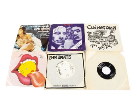 7" Singles, approximately fifty-five 7" singles of various genres with artists including Chinatown, UFO, SAHB, Genesis, Small