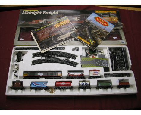 A Hornby "OO" Gauge #R674 Midnight Freight Train Set, comprising of Class 58 Diesel Locomotive Railfreight R/No 58001, eight 