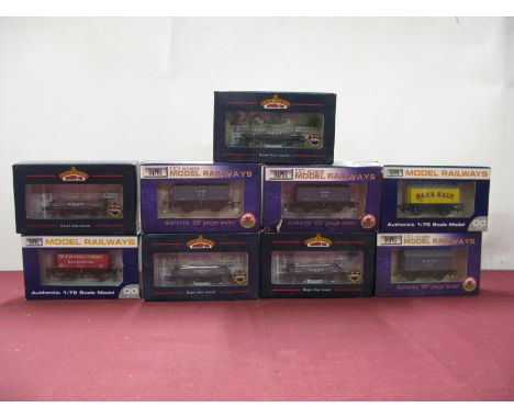 Nine "OO" Gauge Rolling Stock Items, by Bachmann, Dapol, including Coal Wagon No. 67, boxed.