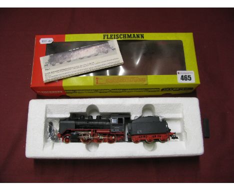 An 'HO' Gauge Fleischmann No 4142 2-6-0 Class 24 Locomotive and Tender, boxed.