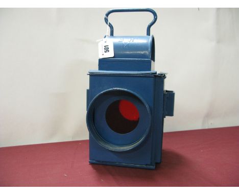 A British Rail Lamp, by G.Polkel Ltd of Birmingham, full repainted, missing burner and lense.