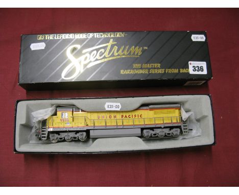 A "HO" Gauge Outline American Locomotive, by Spectrum (Bachmann) #85003 DASH8 40C Locomotive, Union Pacific, R/No. 9202, boxe