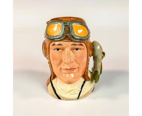 Style One, Variation One. Light brown cap; dark brown flight jacket with cream collar; white scarf without cypher.This series