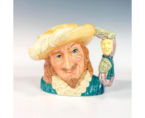 Variation One. Yellow hat, turquoise tunic, white ruff, light brown hair, lavender handle.In the 17th-century comedy, written