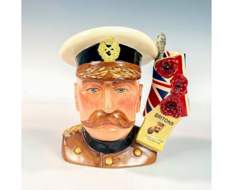 Khaki uniform with black collar, white and brown cap.Lord Horatio Kitchener was renowned for his war efforts. This model was 