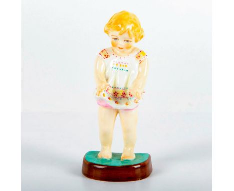 Child Classics. Young girl in flowered dress; glazed porcelain. Worcester backstamp.Issued: 20th c.Dimensions: 4.5"HManufactu