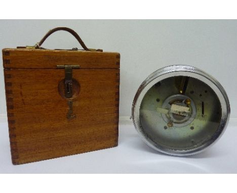 A McMillan's Improved Patent pigeon clock, cased