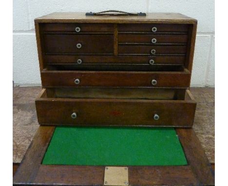 A Neslein engineer's tool chest, with key (key in office)