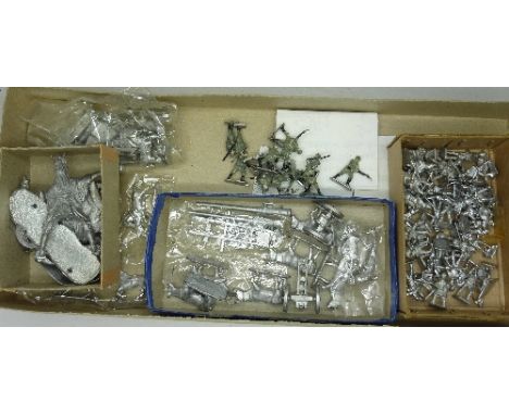 A collection of metal role playing soldiers