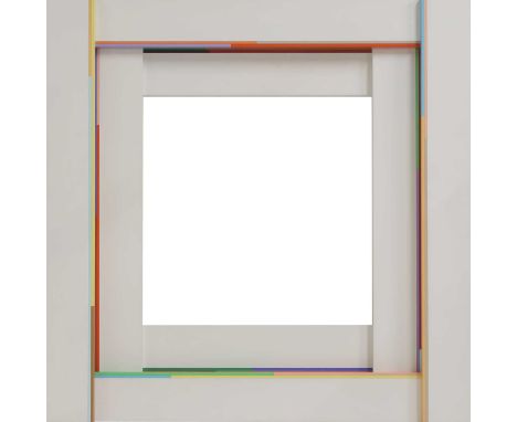 ▲ Marc Vaux (b.1932) 'SQ 55 (4)'cellulose on aluminium and acrylic paint on wood100 x 100cmCondition ReportA few extremely mi