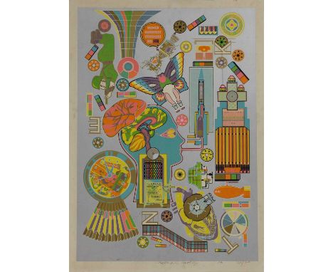 ▲ Sir Eduardo Paolozzi RA (1924-2005) 'Philadelphia Print'screenprint in colours, signed and dated 'Eduardo Paolozzi/1971' an