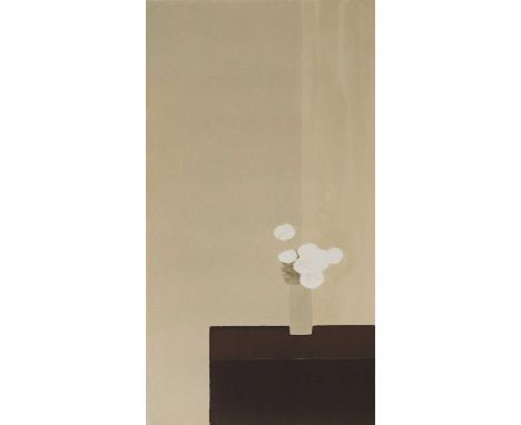 ▲ Bernard Cathelin (French, 1919-2004) 'Large Tokonoma with White Roses', 1990lithograph in colours on Arches paper, signed '