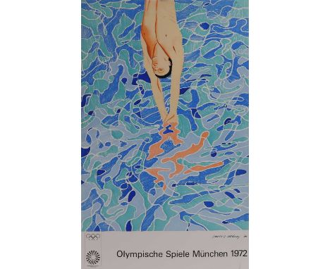 David Hockney OM CH RA (b.1937) 'Olympische Spiele München 1972'offset lithograph in colours, from an open editionsheet 101 x