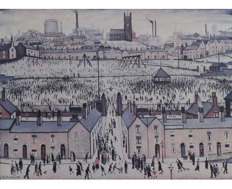 ▲ Laurence Stephen Lowry RA (1887-1976) 'Britain at Play'offset lithograph in colours, signed 'L S Lowry' in pencil l.r., wit
