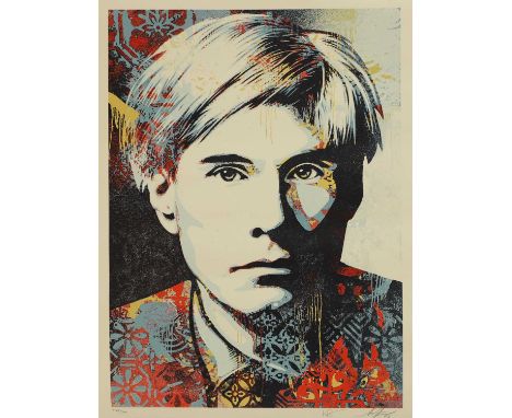 Shepard Fairey (American, b.1970) 'Warhol Collage' (colour)screenprint in colours, based on a 1982 photograph of Andy Warhol 