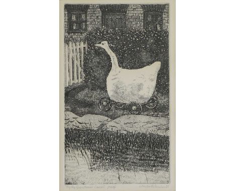 ▲ Sheila Robinson (1925-1988) 'By the Grantham Canal' etching and aquatint, artist's proof, signed and dated 'Sheila Robinson