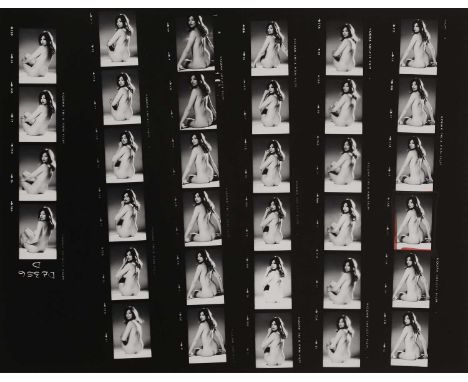 ▲ David Bailey (b.1938) Christine Keeler contact sheet, 1969archival photograph, 2016, signed, dated and numbered '1/10' vers